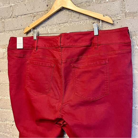 Torrid Crop Jegging - Super Stretch Summer Wine - Size 26 - Picture 5 of 7